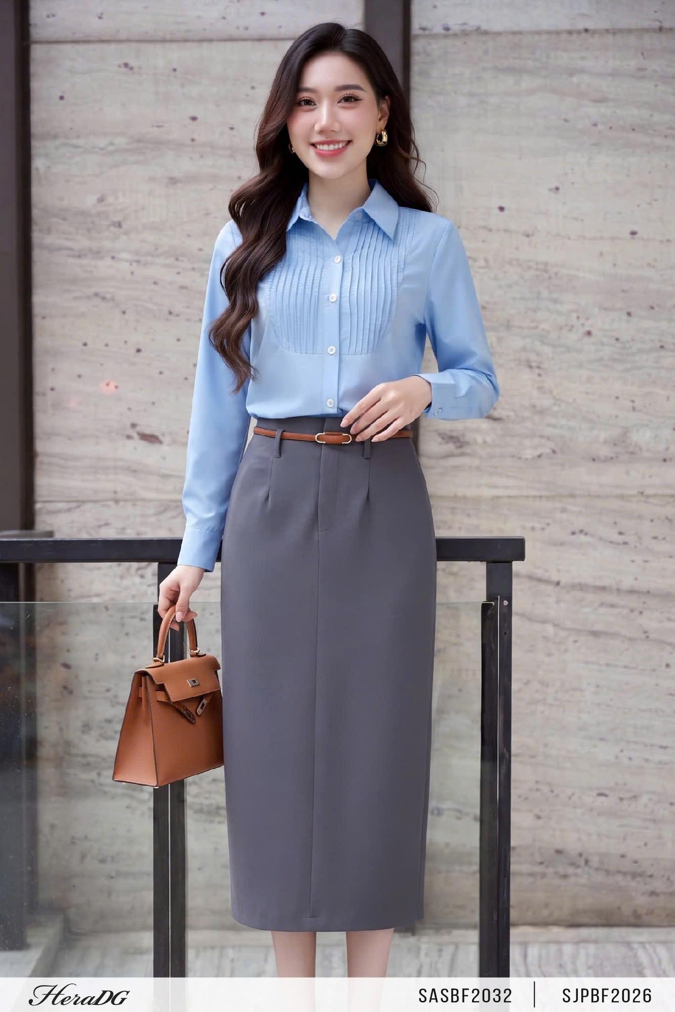 Áo sơ mi cổ bấu ly