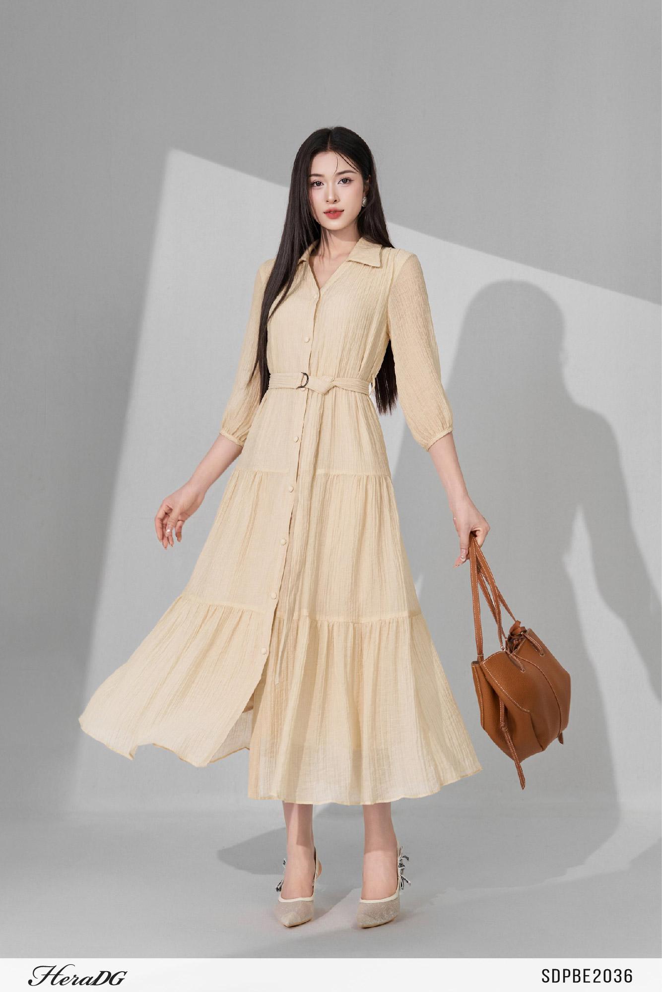 Đầm suông cổ đức