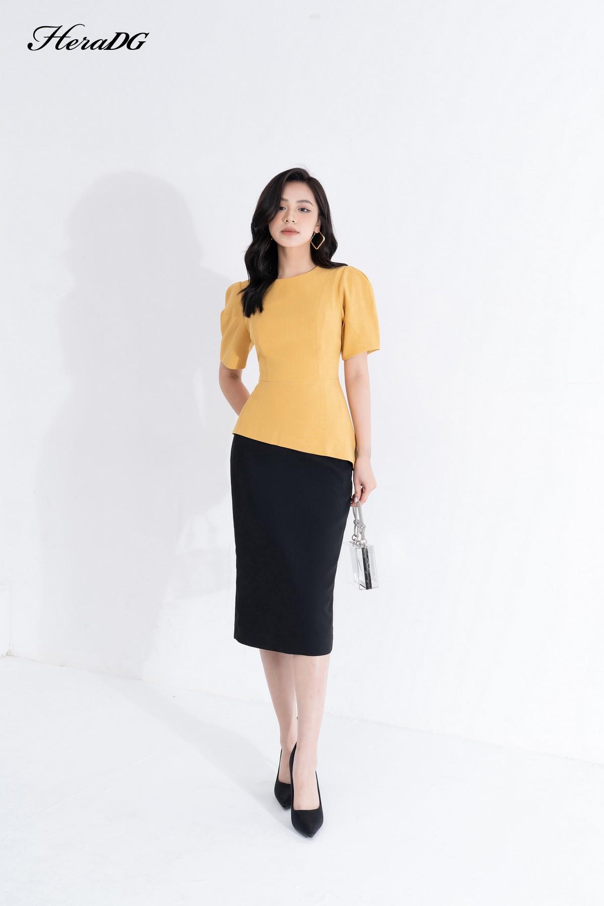 Chân váy ôm chiết ly