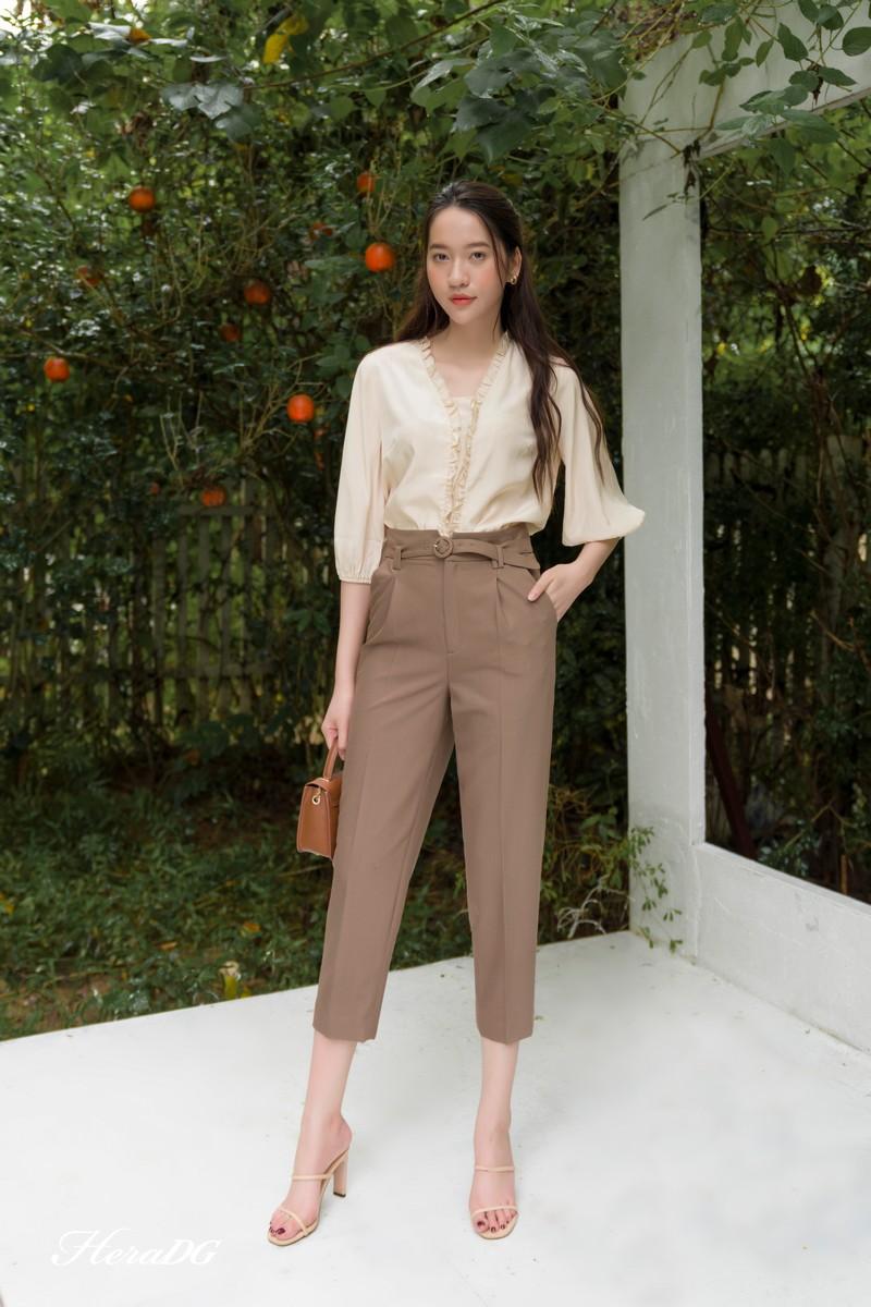 Quần baggy kèm dây lưng