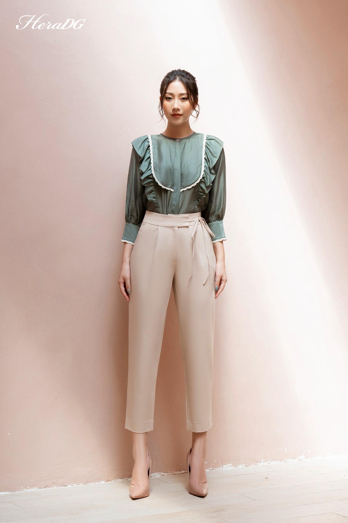 Quần baggy cạp buộc nơ