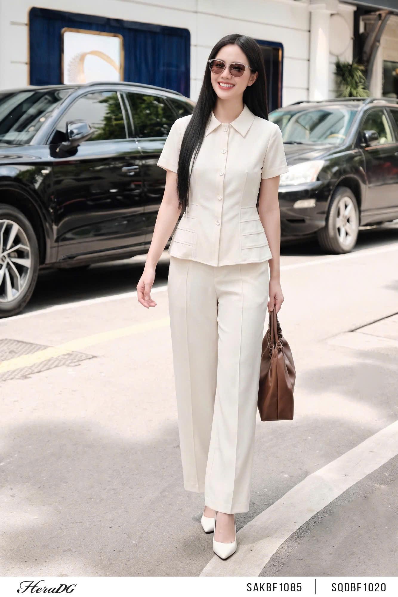 Quần suông can sống quần