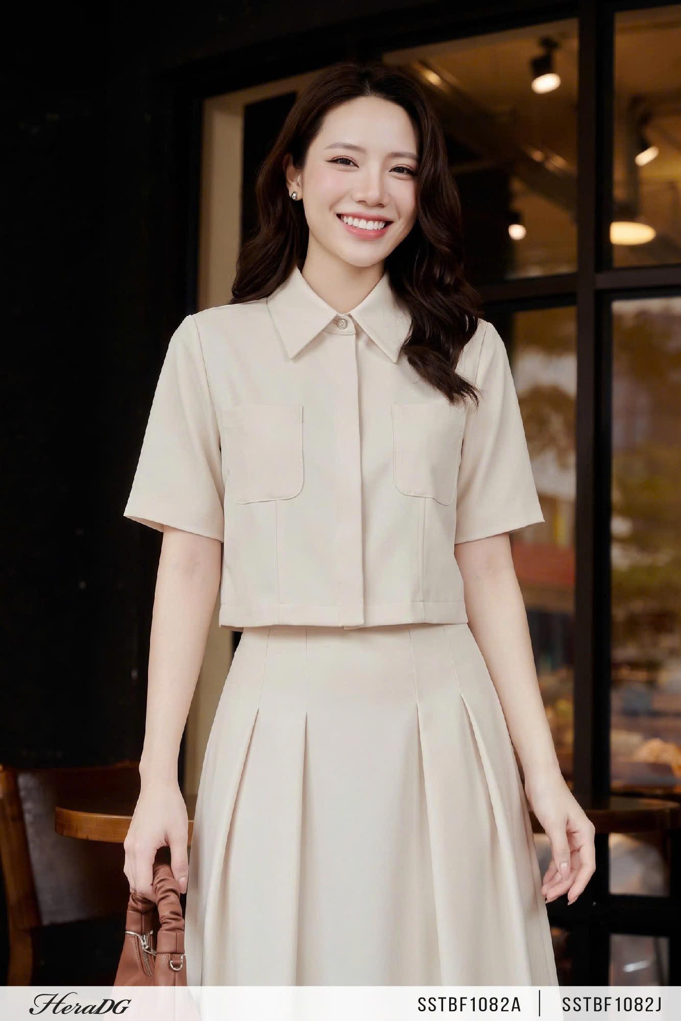 Áo sơ mi dáng croptop