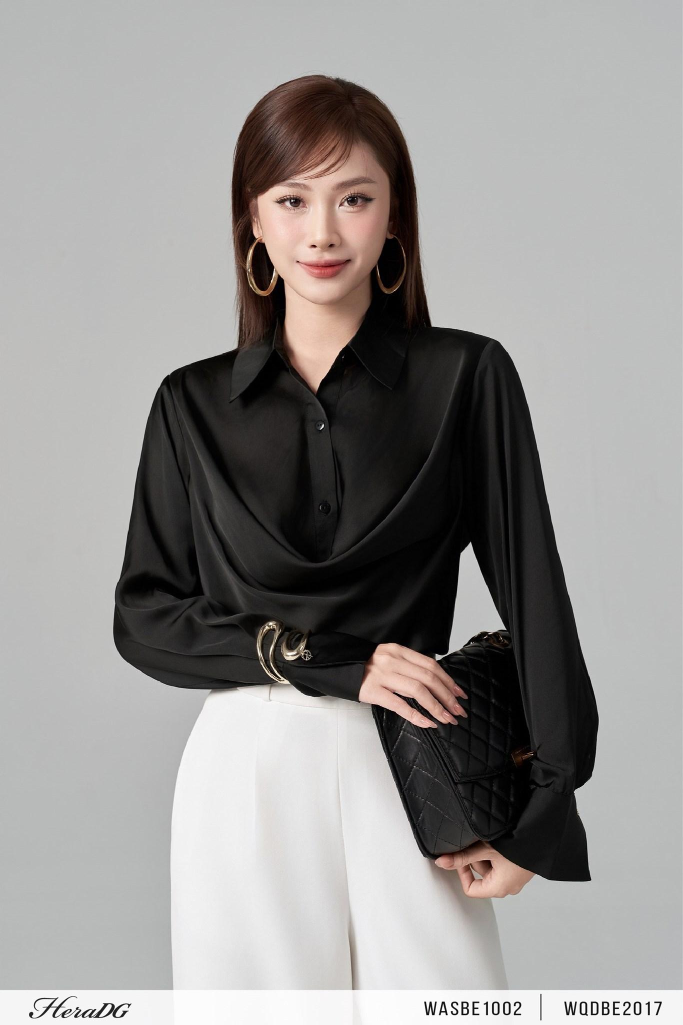 Áo sơ mi cổ đổ