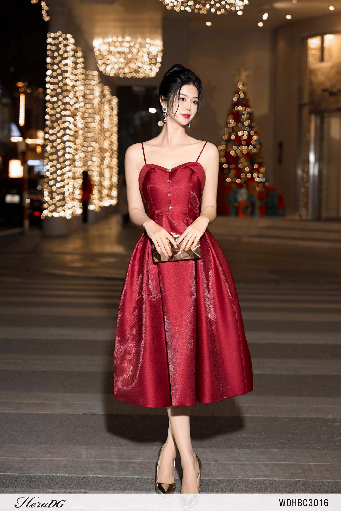 Đầm tiệc 2 dây