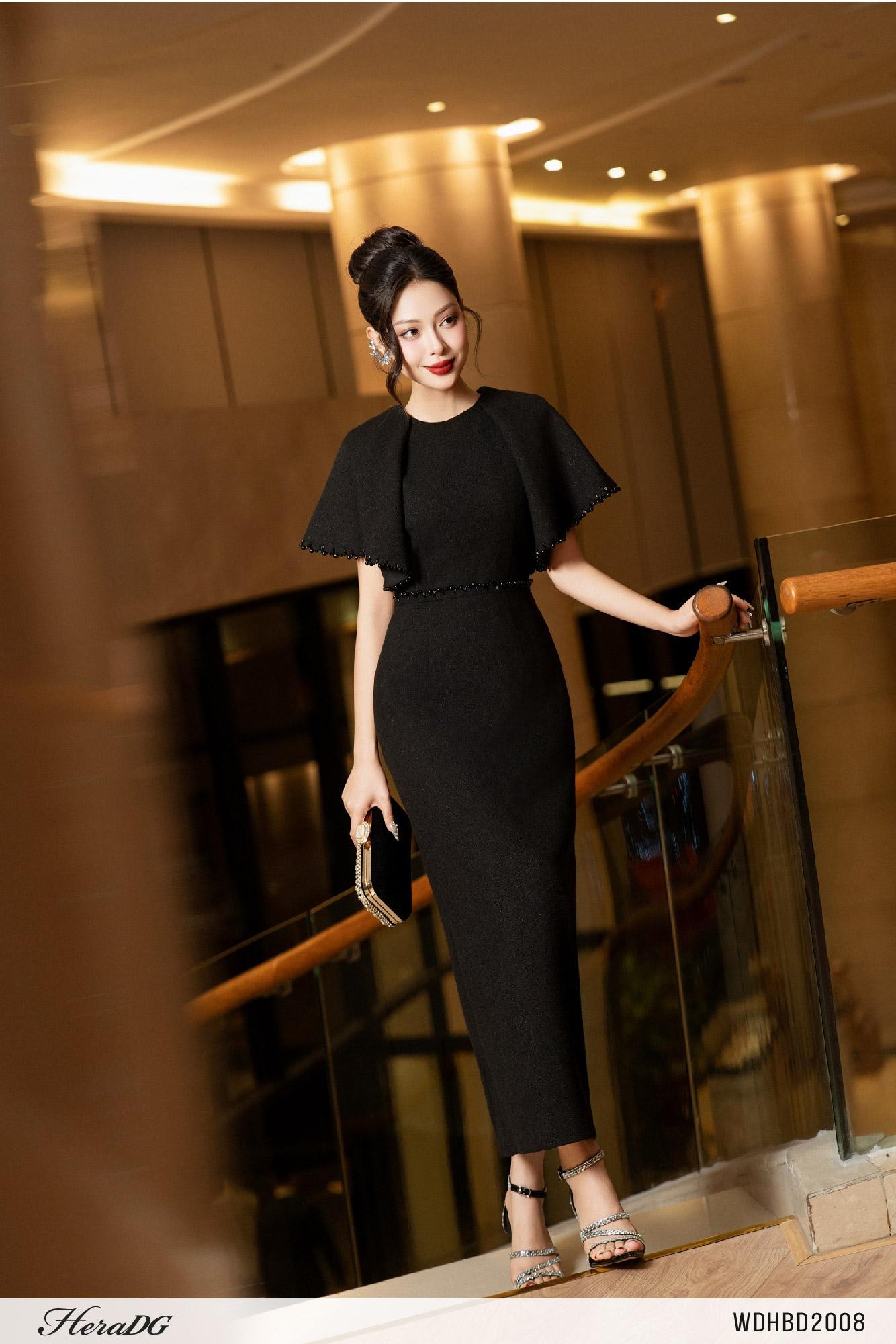 Đầm suông tay xếp nếp