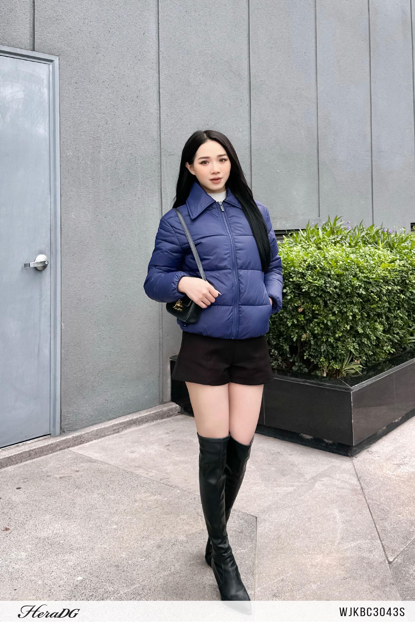 Áo jacket 3 lớp dáng ngắn