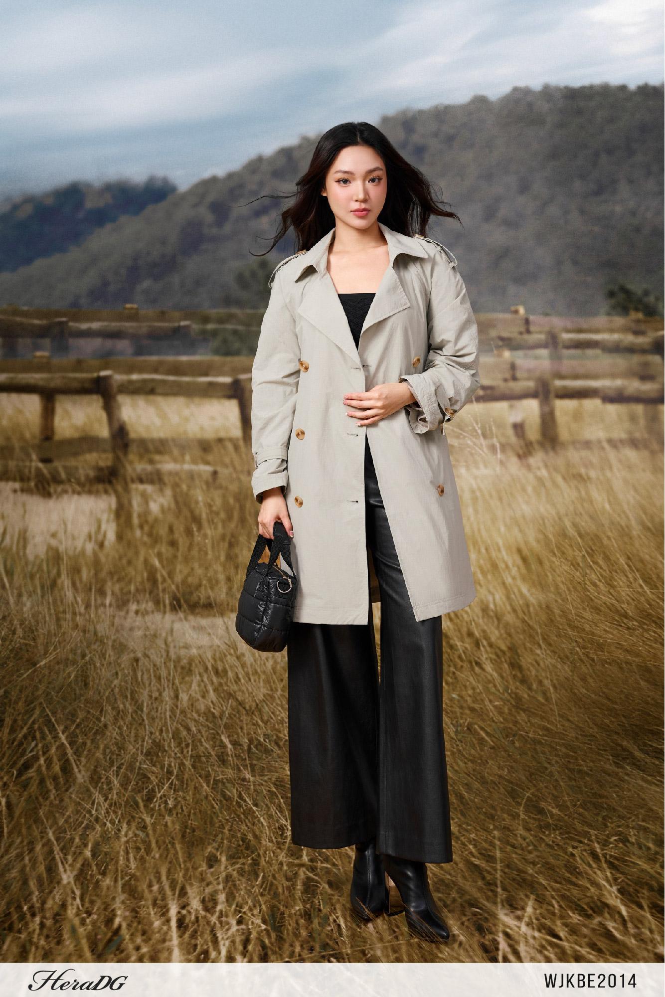 Áo gió dáng trench coat