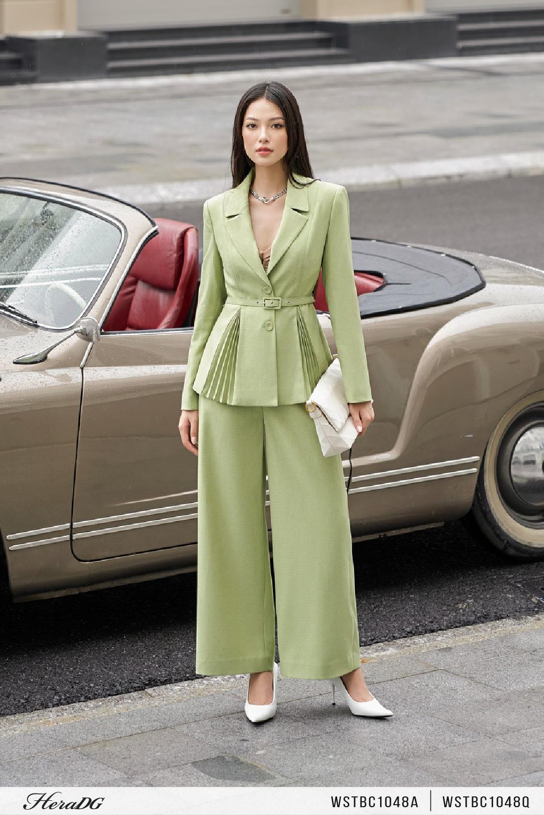 Áo vest phối dập ly