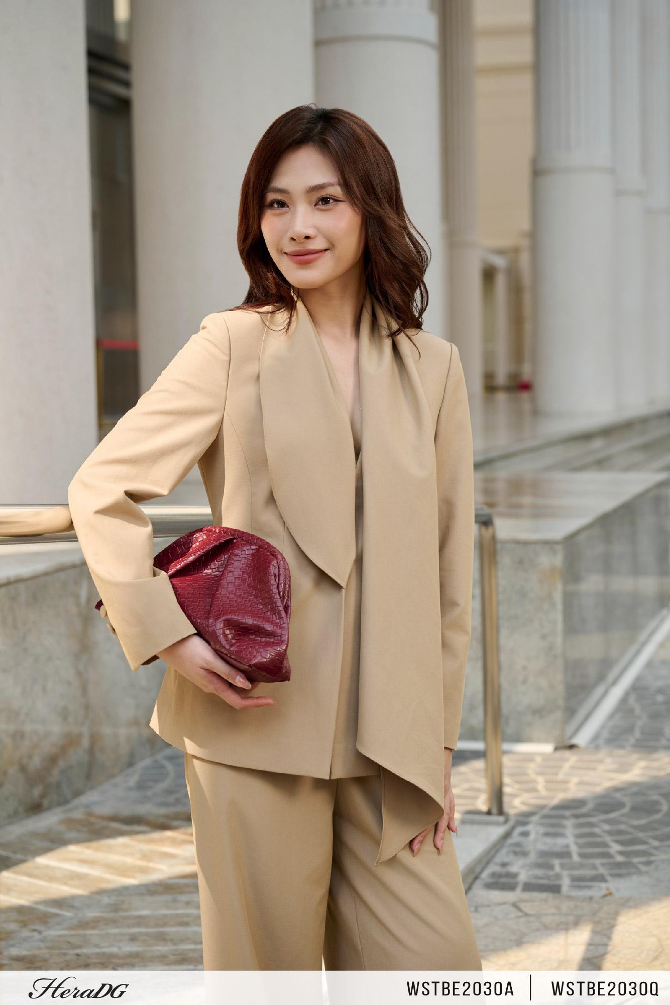 Áo vest vạt rủ