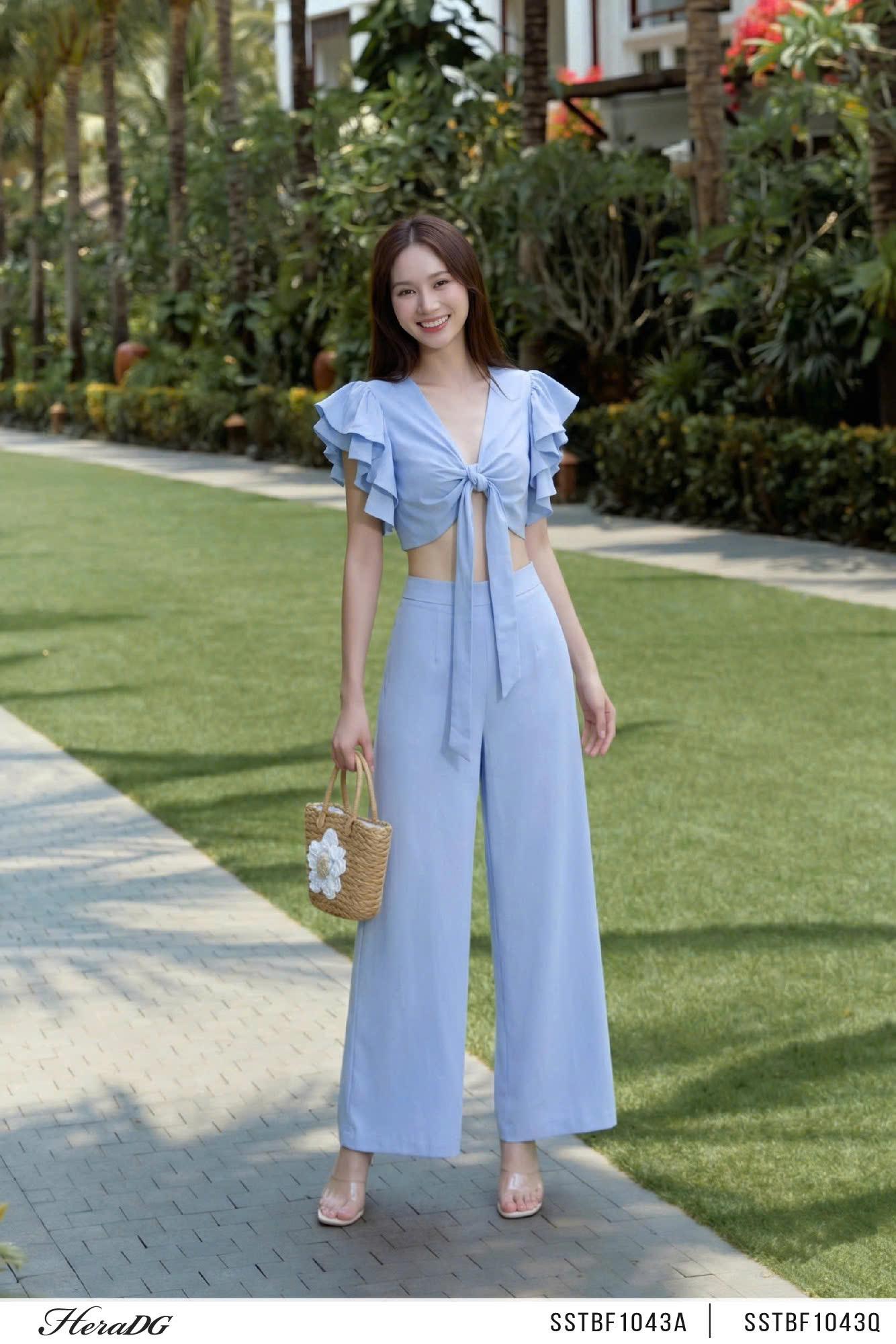 Quần linen dáng suông