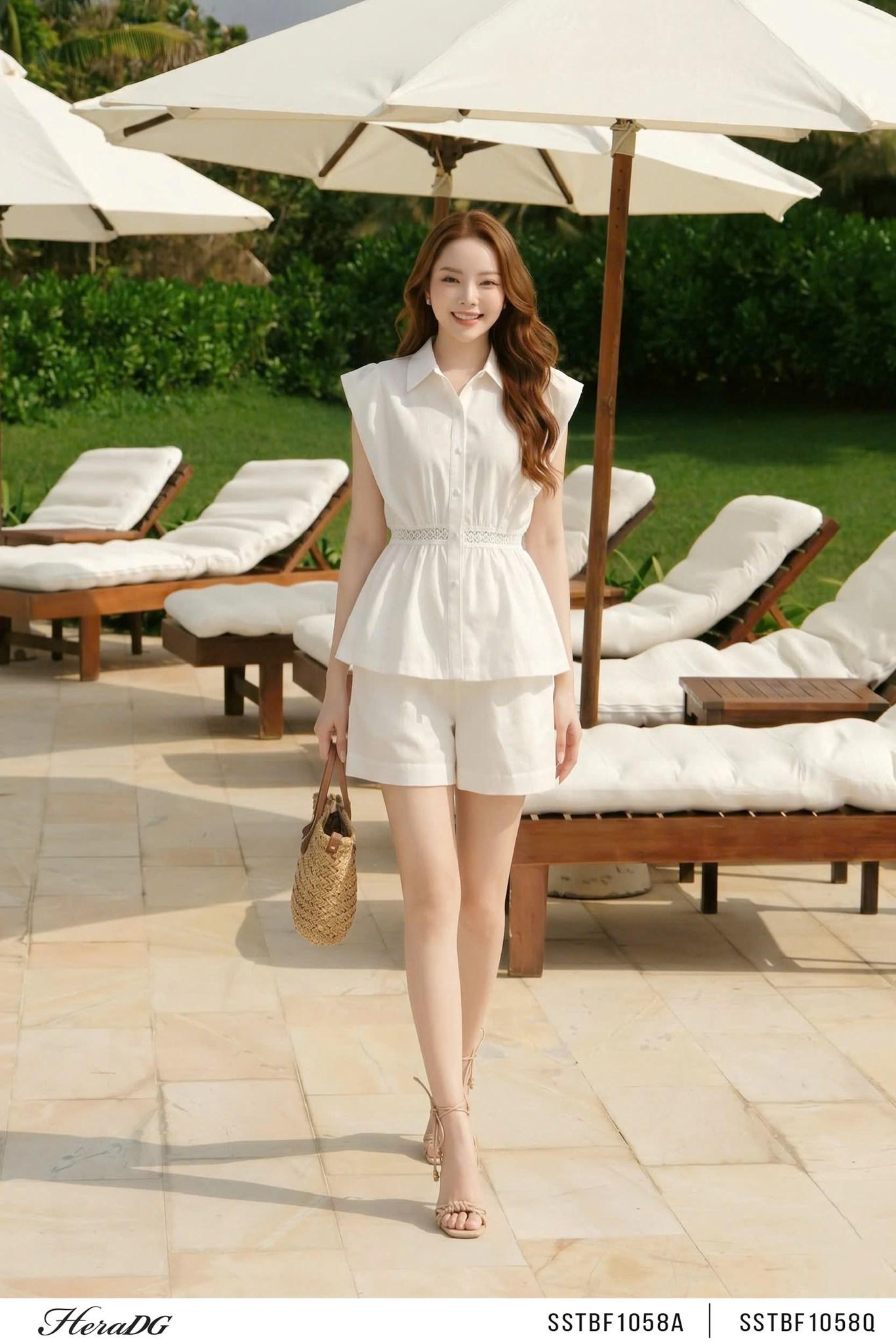 Quần short 2 ly xếp