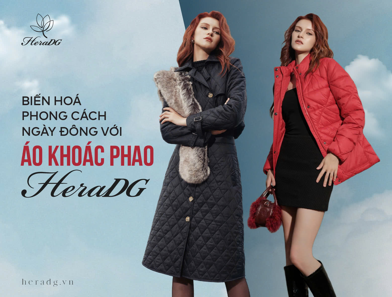 Biến hoá phong cách ngày đông với áo khoác phao HeraDG